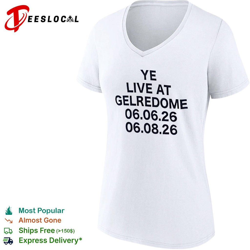 Ye live at Gelredome 06 06 26 06 08 26 Kanye West concert tour shirt