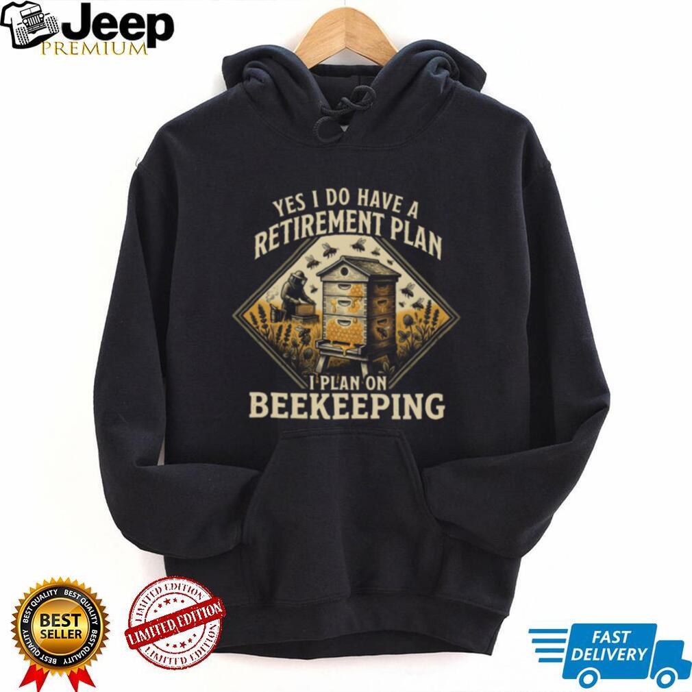 Yes I Do Have A Retirement Plan I Plan On Beekeeping Retro Graphic T Shirt