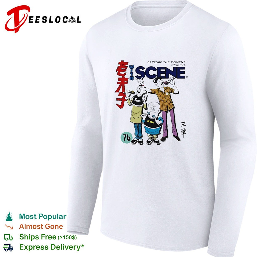 Yin Scene capture the moment since 1976 Japanese manga characters shirt