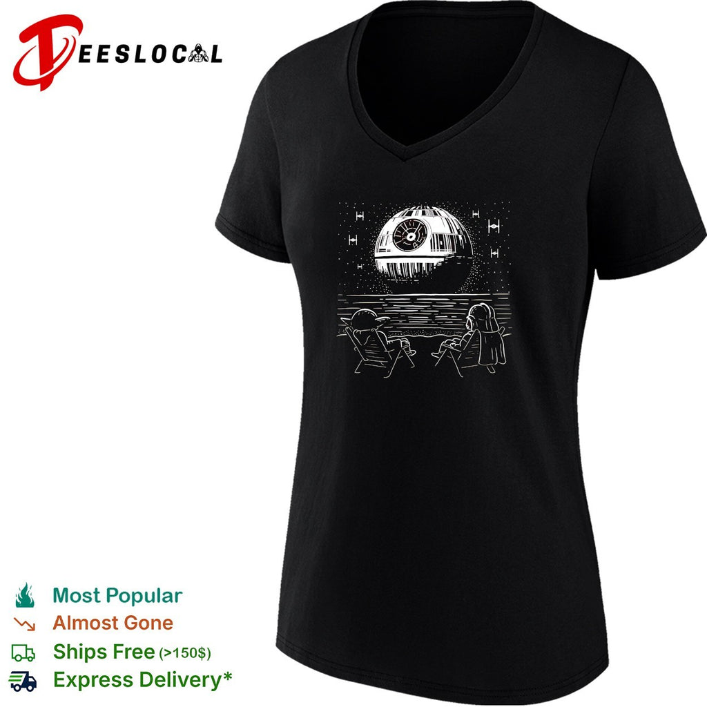 Yoda and Vader at the beach The Dark Side of the Beach shirt
