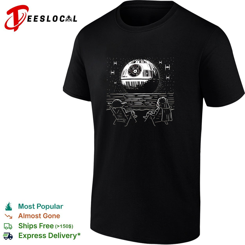 Yoda and Vader at the beach The Dark Side of the Beach shirt