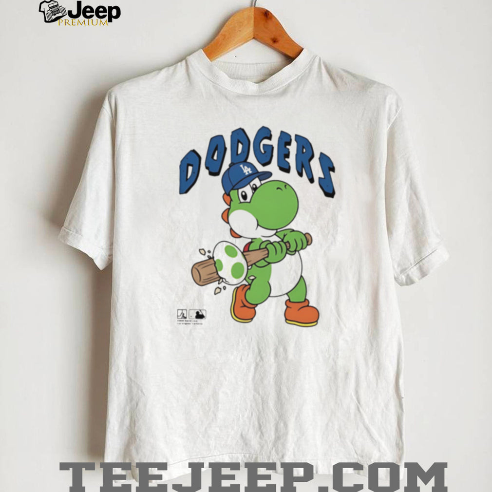 Yoshi LA Dodgers Baseball Mashup Cartoon T Shirt