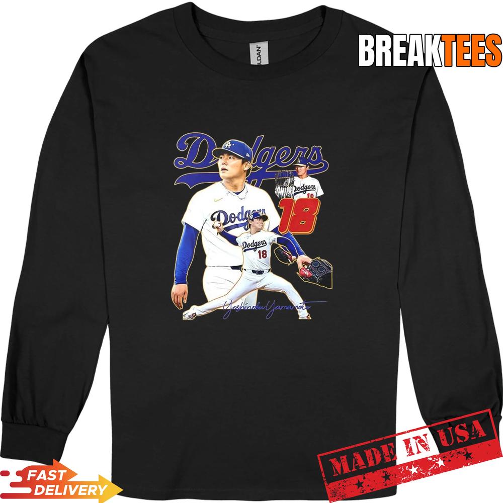 Yoshinobu Yamamoto Los Angeles Dodgers MLB 2026 signature T-Shirt