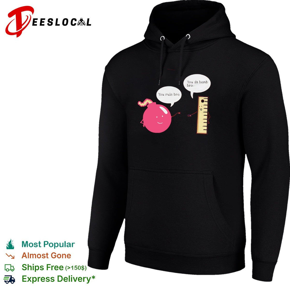 You rule bro You da bomb bro Punny Bomb and Ruler character shirt