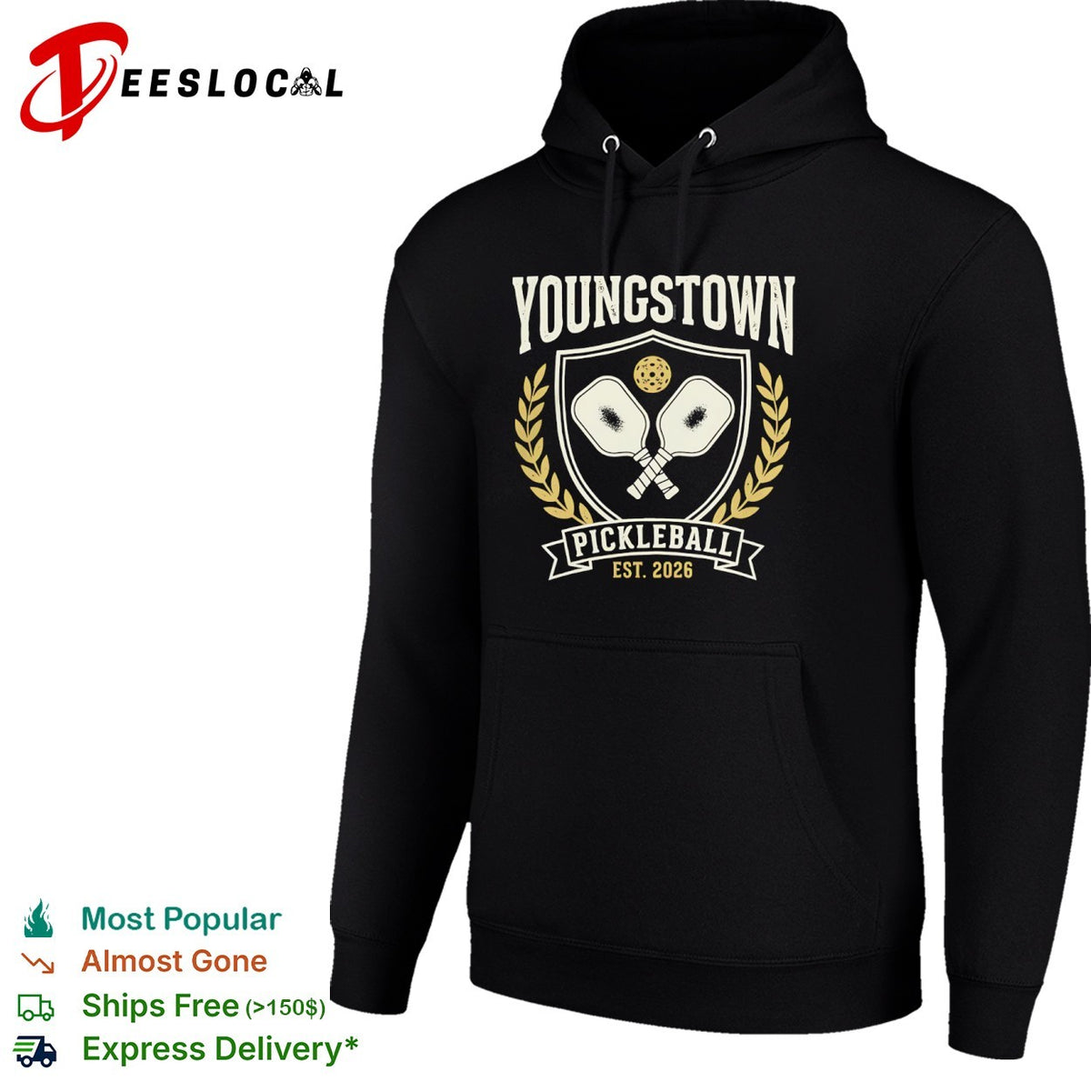 Youngstown Pickleball Est 2026 Crossed Paddles shirt