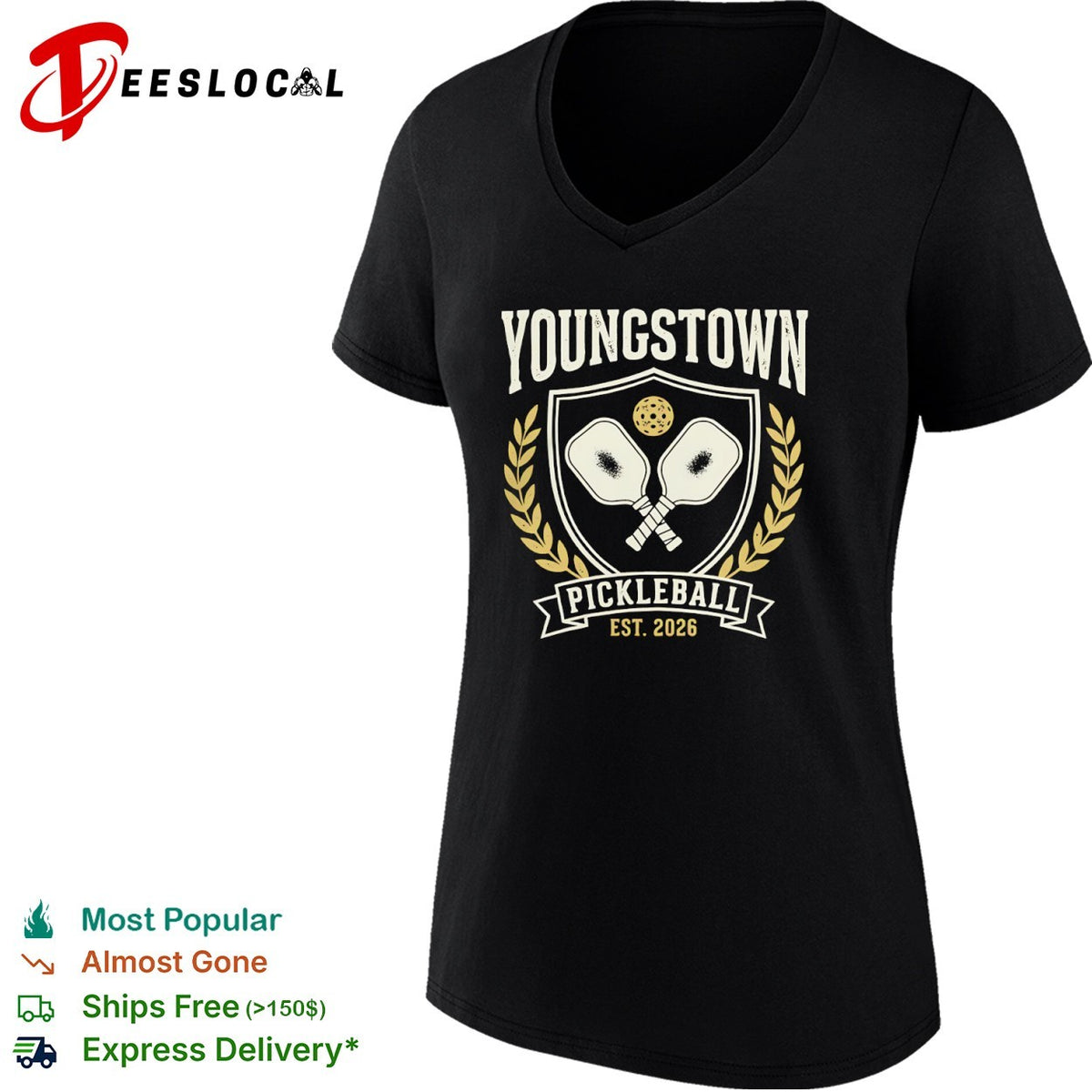 Youngstown Pickleball Est 2026 Crossed Paddles shirt