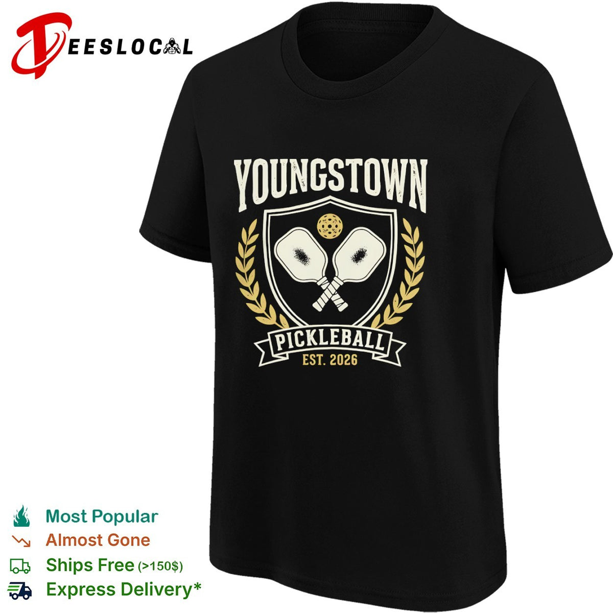 Youngstown Pickleball Est 2026 Crossed Paddles shirt