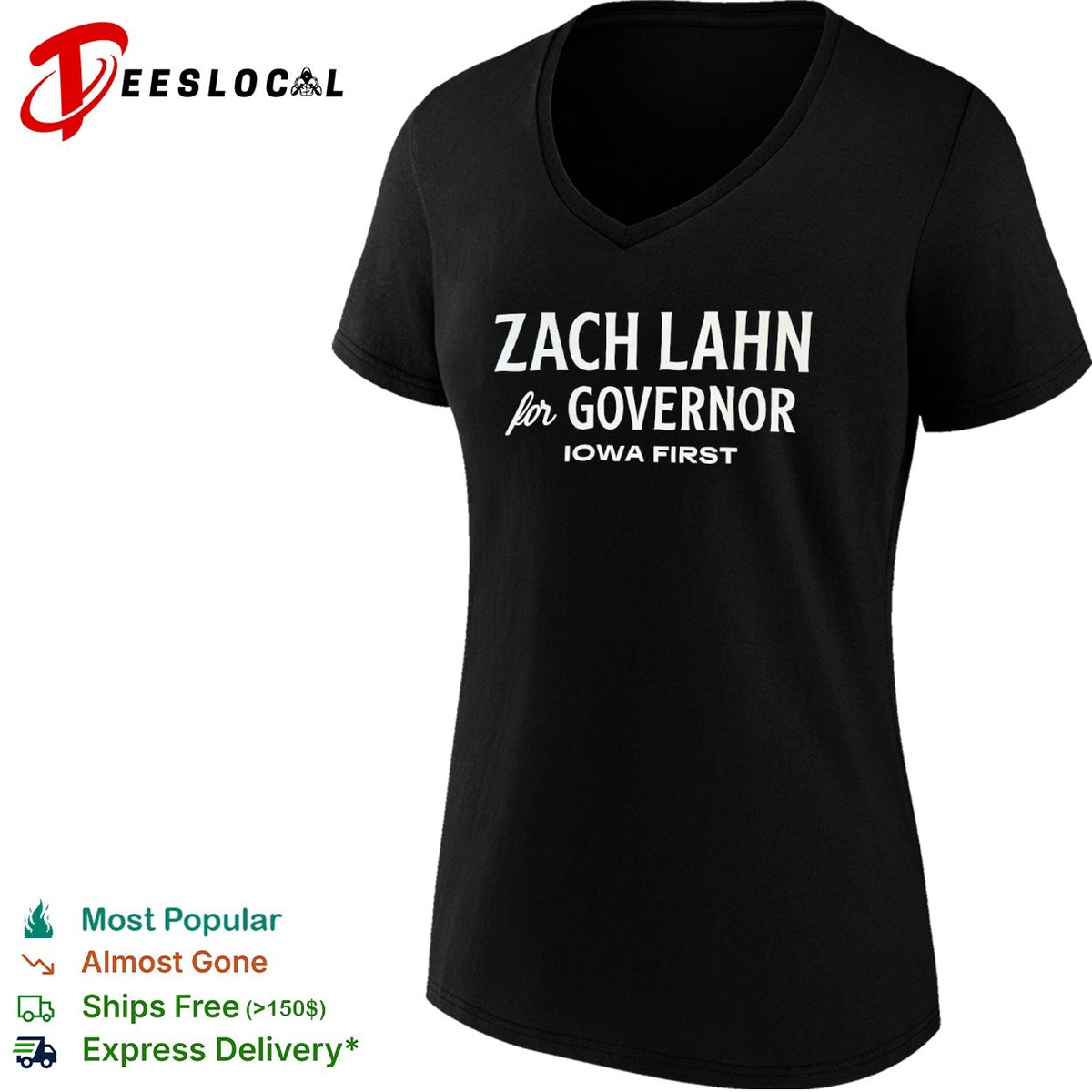 Zach Lahn for Governor Iowa First shirt