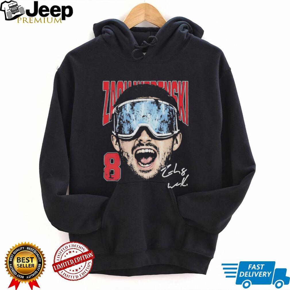 Zach Werenski #8 Columbus Blue Jackets Hockey Signature Graphic T Shirt