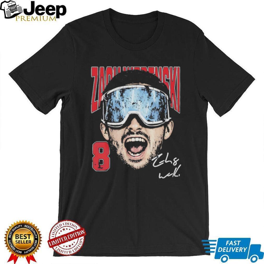 Zach Werenski #8 Columbus Blue Jackets Hockey Signature Graphic T Shirt