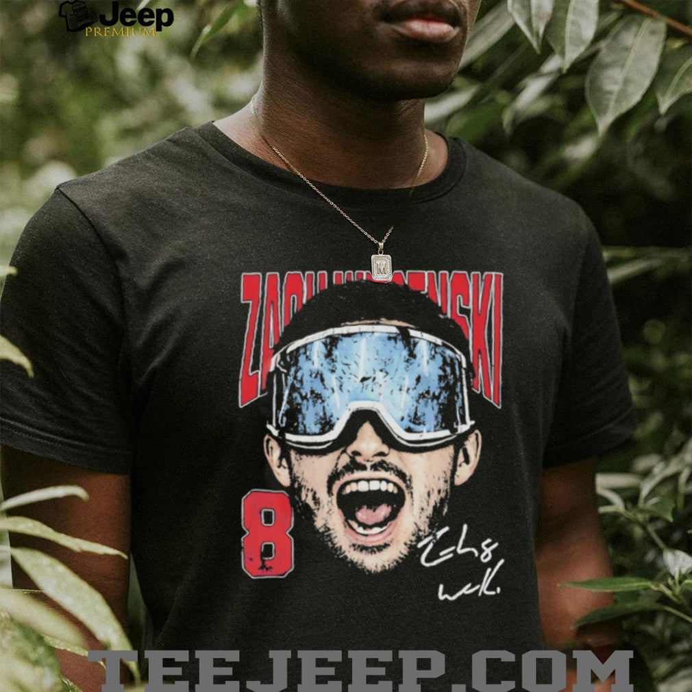 Zach Werenski #8 Columbus Blue Jackets Hockey Signature Graphic T Shirt