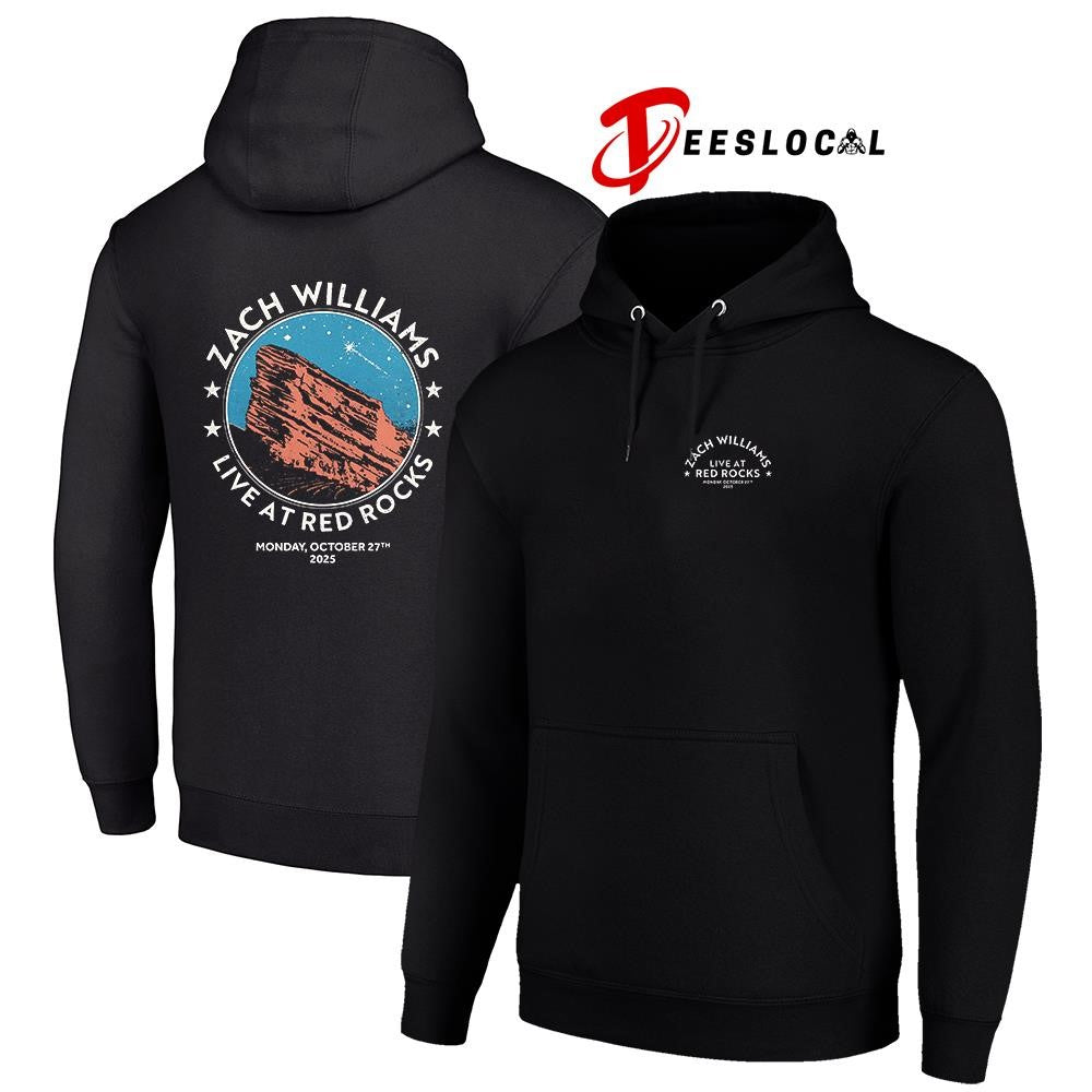 Zach Williams live at Red Rocks logo graphic shirt