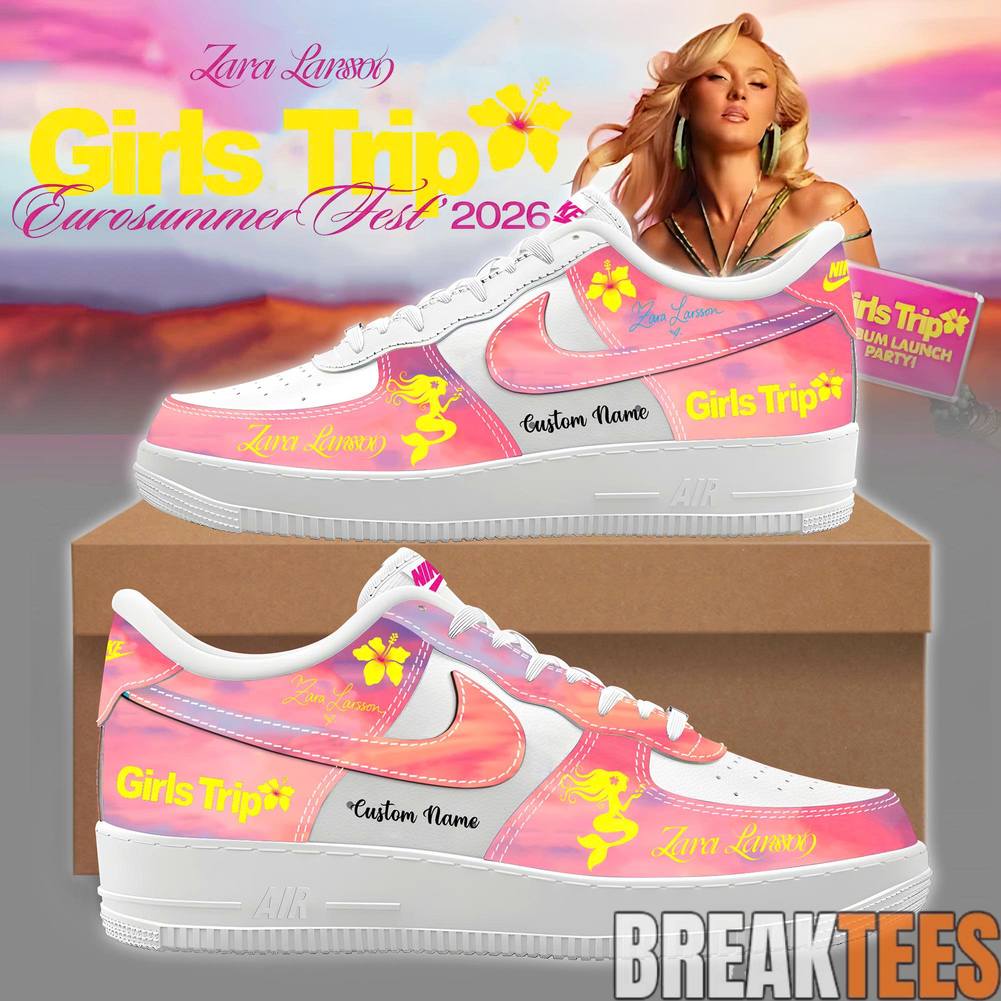 Zara Larsson Midnight Sun Girl Trip Tour 2026 Custom Air Force 1 Sneaker