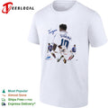 Zinedine Zidane France 98 World Cup signature action photo collage poster shirt