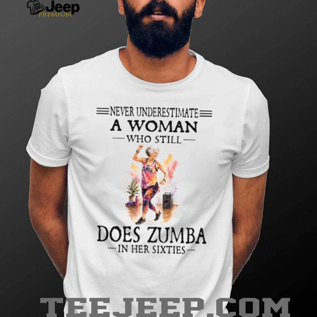 Zumba Woman Sixties Workout Dancer Retro Fitness Shirt