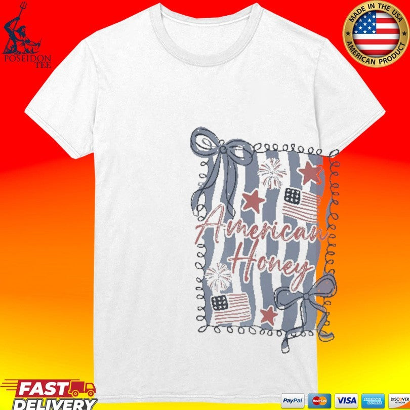 American Honey Coquette 4th Of July T-shirt