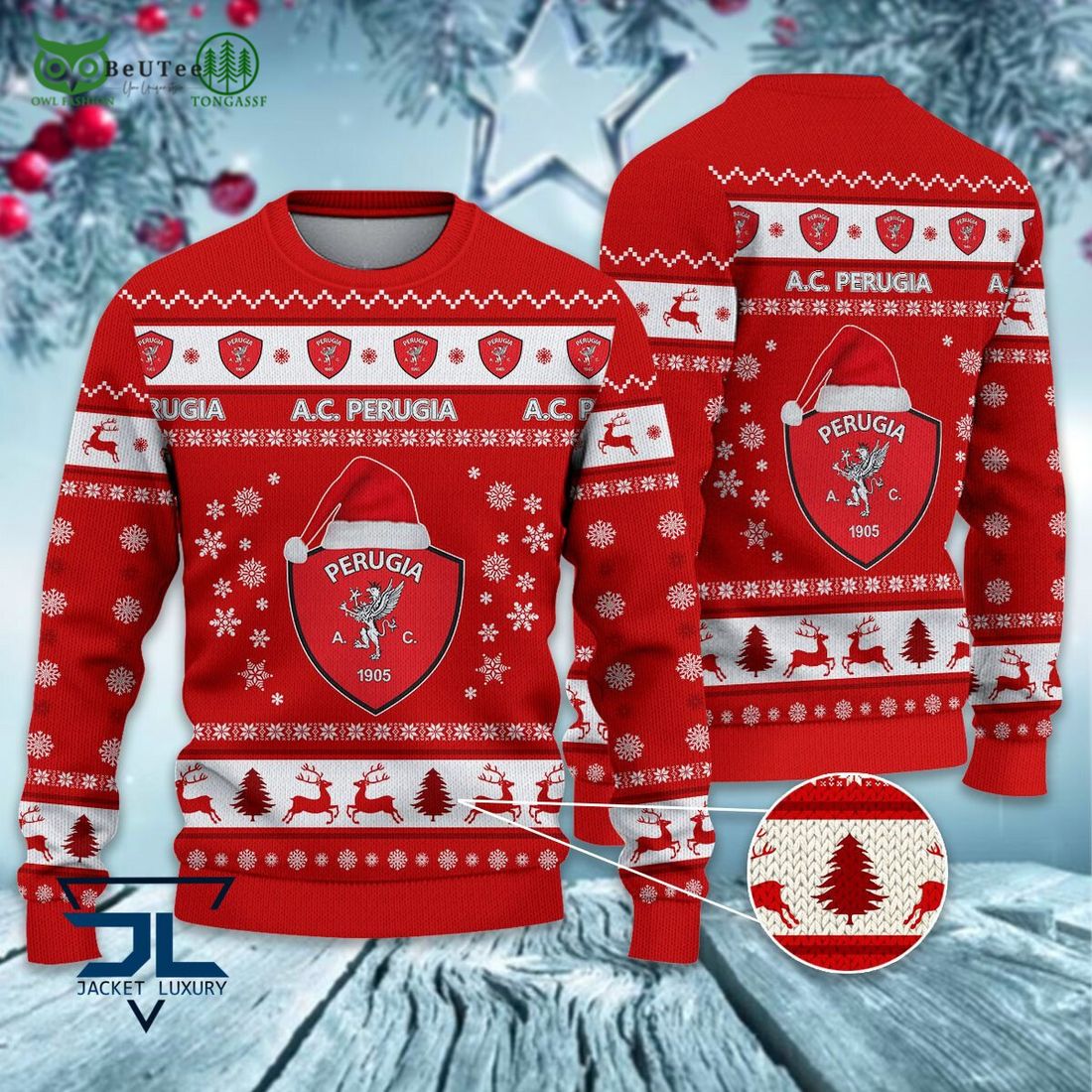 A.C. Perugia Football Lega Serie A Ugly Sweater