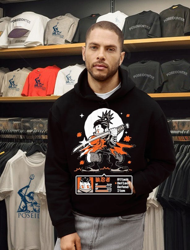 A Ghost Wolf Goblin Tengu T-shirt