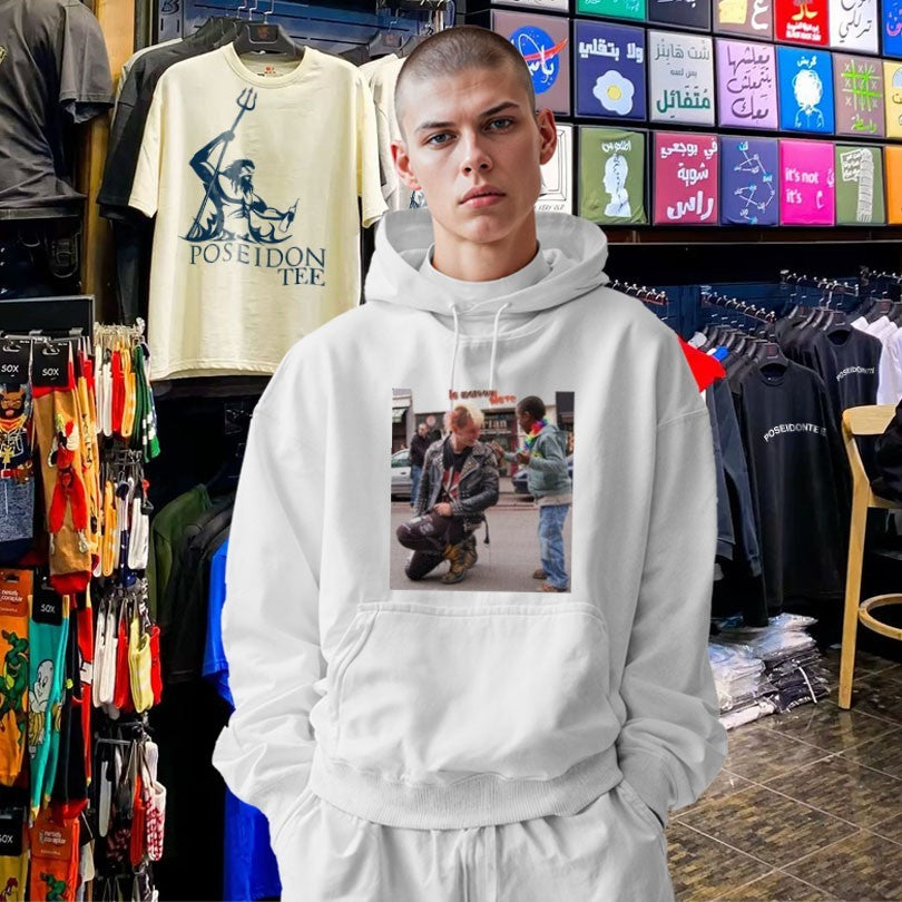 A Punk Stops During A Gay Pride T-shirt