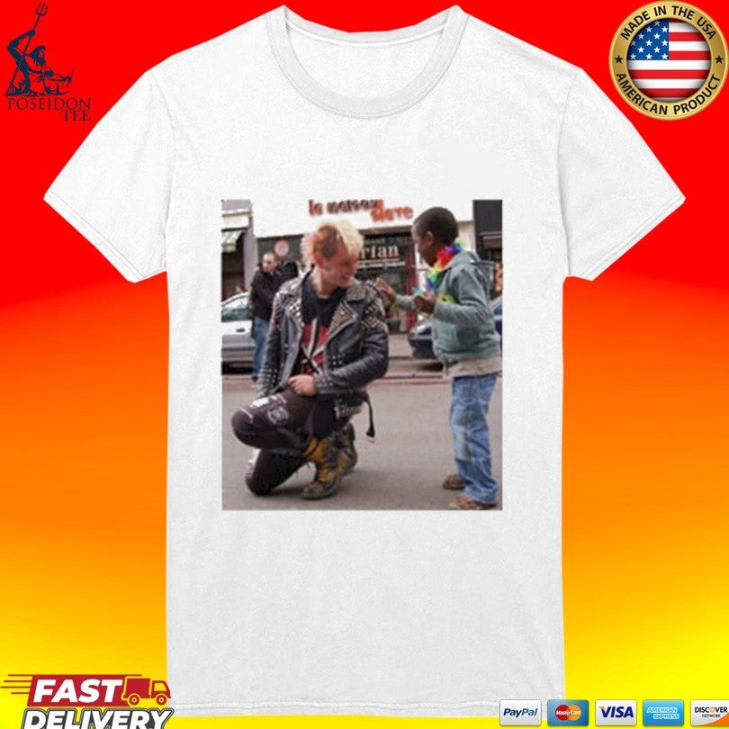 A Punk Stops During A Gay Pride T-shirt