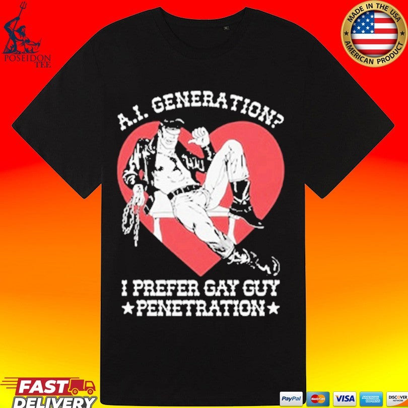 A.I. Generation I Prefer Gay Guy Penetration T-shirt