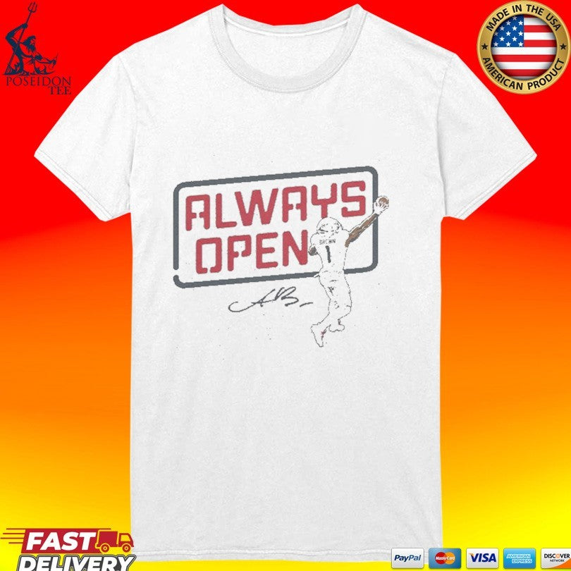 A.J. Brown Always Open New England T-shirt