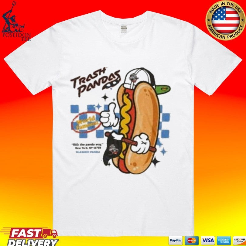 Rocket City Trash Pandas World Famous Hot Dog T-shirt