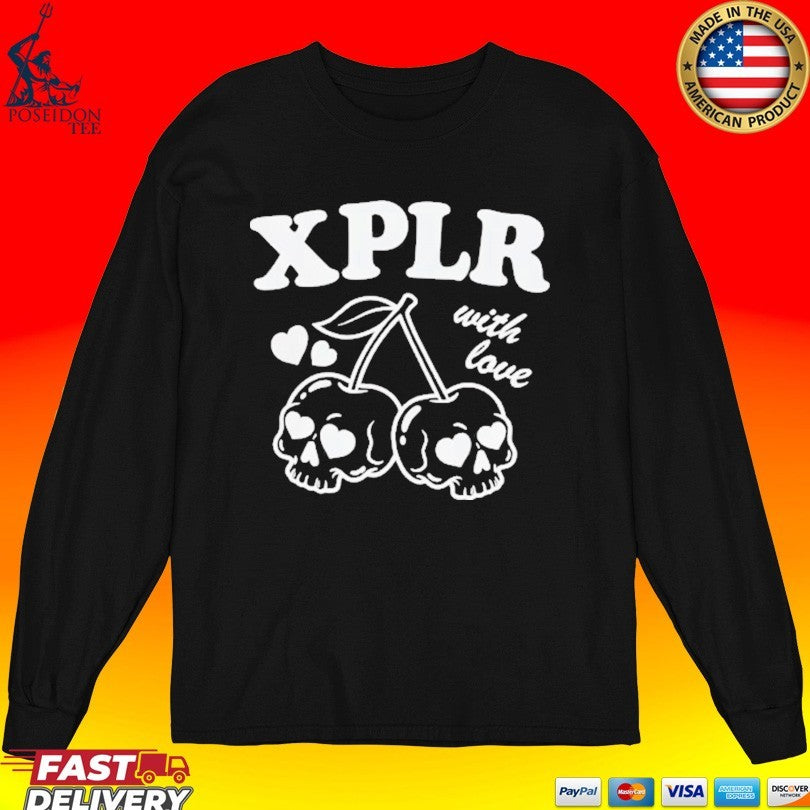 Xplr With Love Cherry Design T-shirt