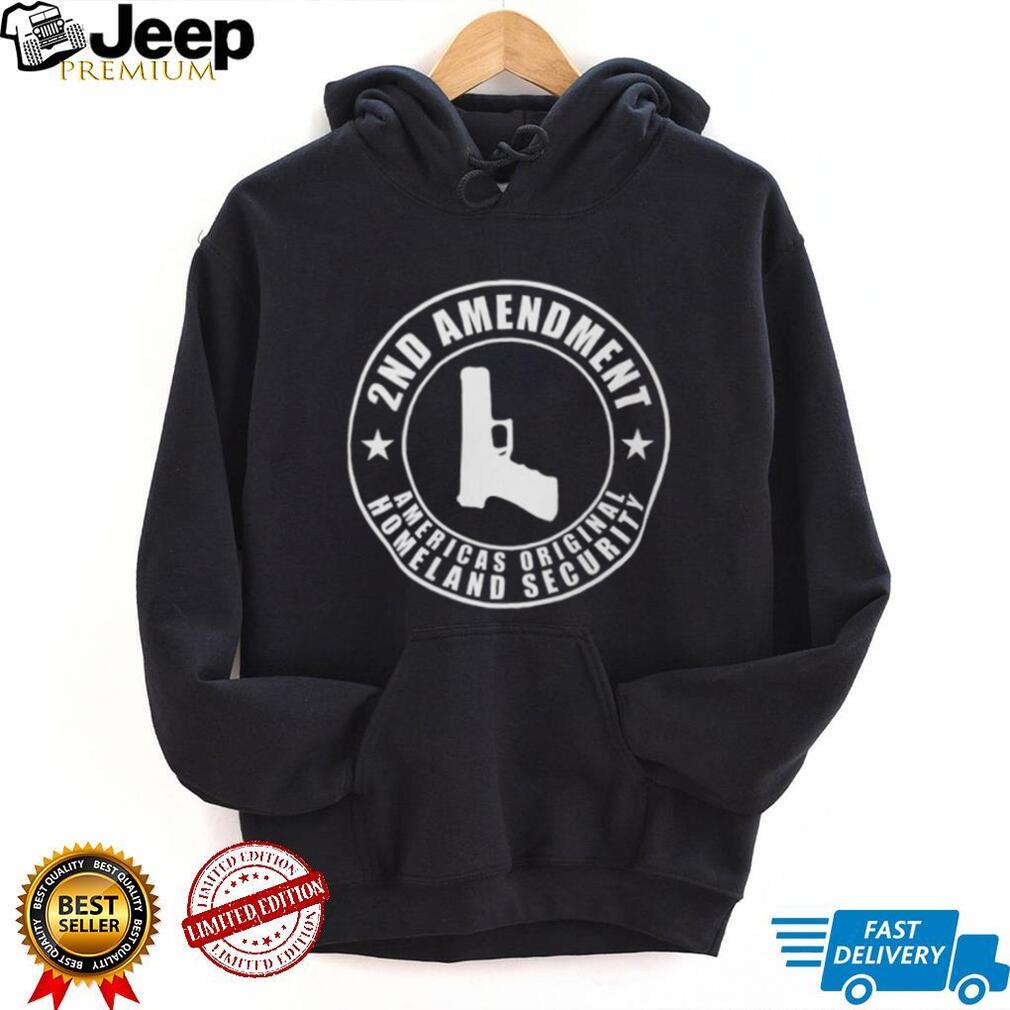 2nd Amendment Homeland Security Pistol Seal Black T Shirt
