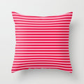 Retro, Beach, Colorful Stripes, Pink and Red Throw Pillow Gallery Image 6