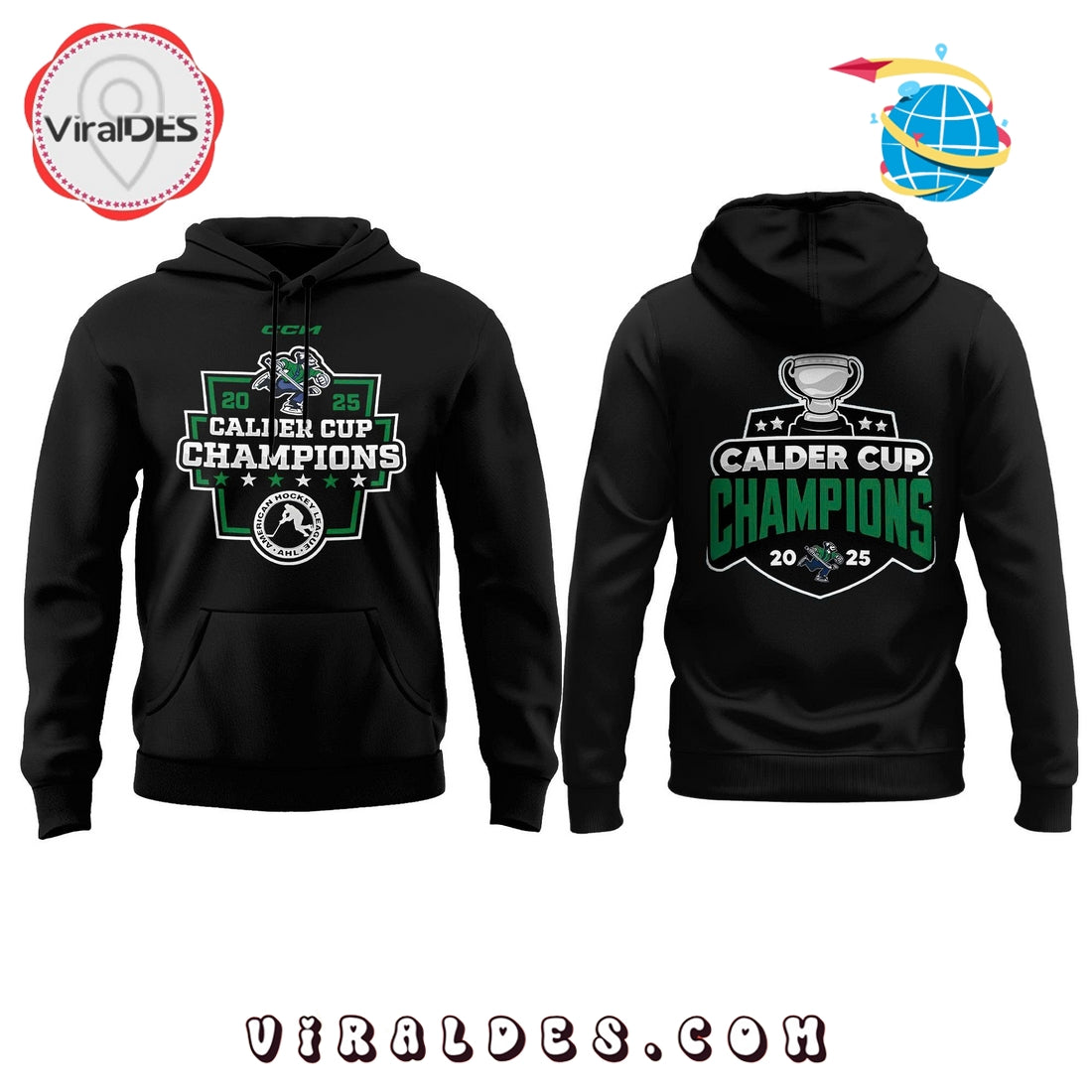 Abbotsford Canucks 2025 Calder Cup Champions Hoodie