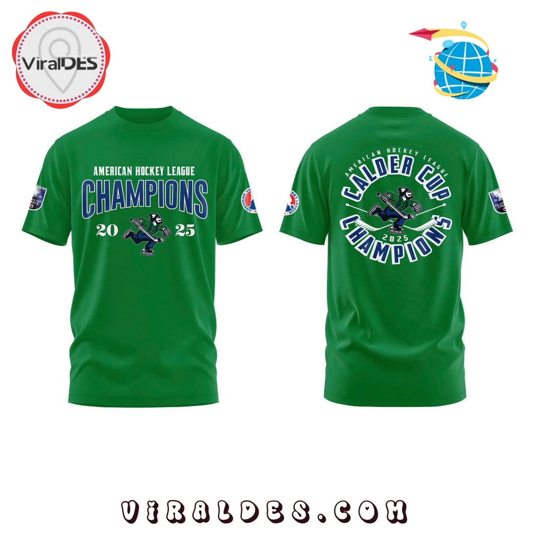 Abbotsford Canucks Calder Cup Champions Green Hoodie