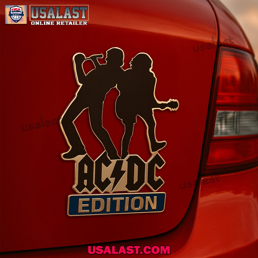 AC/DC Edition Car Emblem Custom 3D Badge