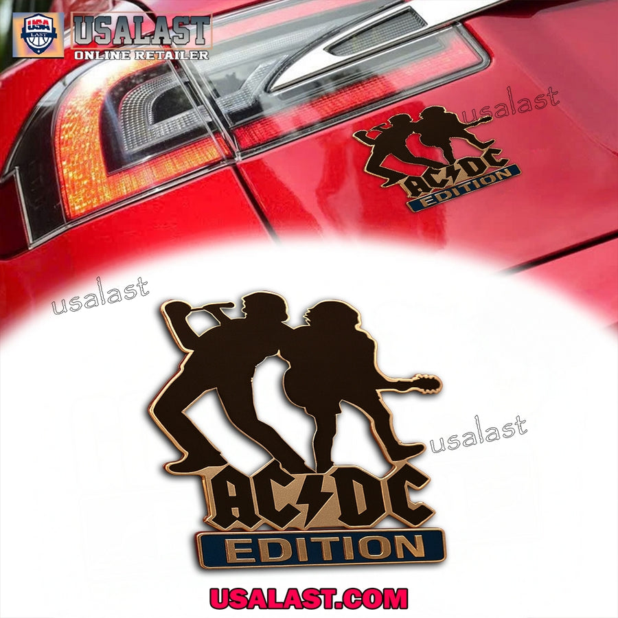 AC/DC Edition Car Emblem Custom 3D Badge