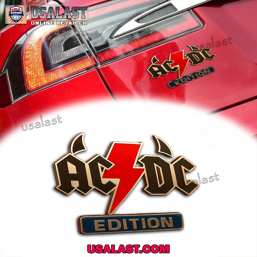 AC/DC Edition Car Emblem Custom 3D Badge