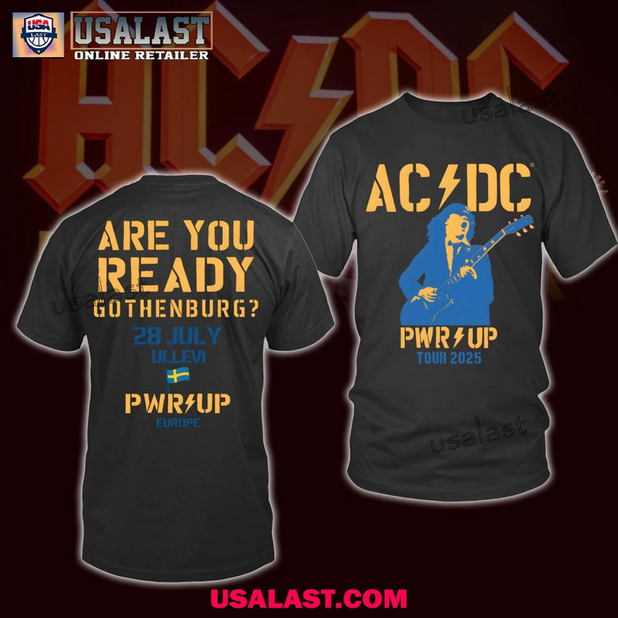 AC/DC Pwr Up Gothenburg Sweden 2025 Unisex T-Shirt