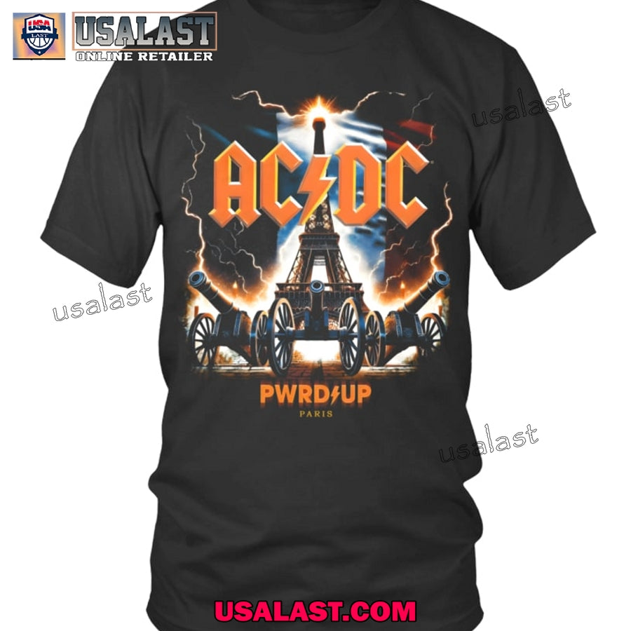 AC/DC Pwr Up Paris 2025 You Shook Me All Night Long Twice T-Shirt