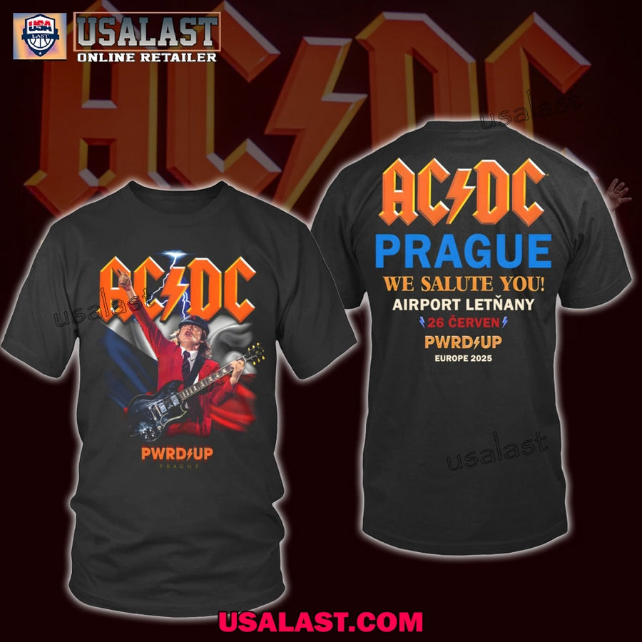AC/DC Pwr Up Prague, Czech Republic 2025 Unisex T-Shirt