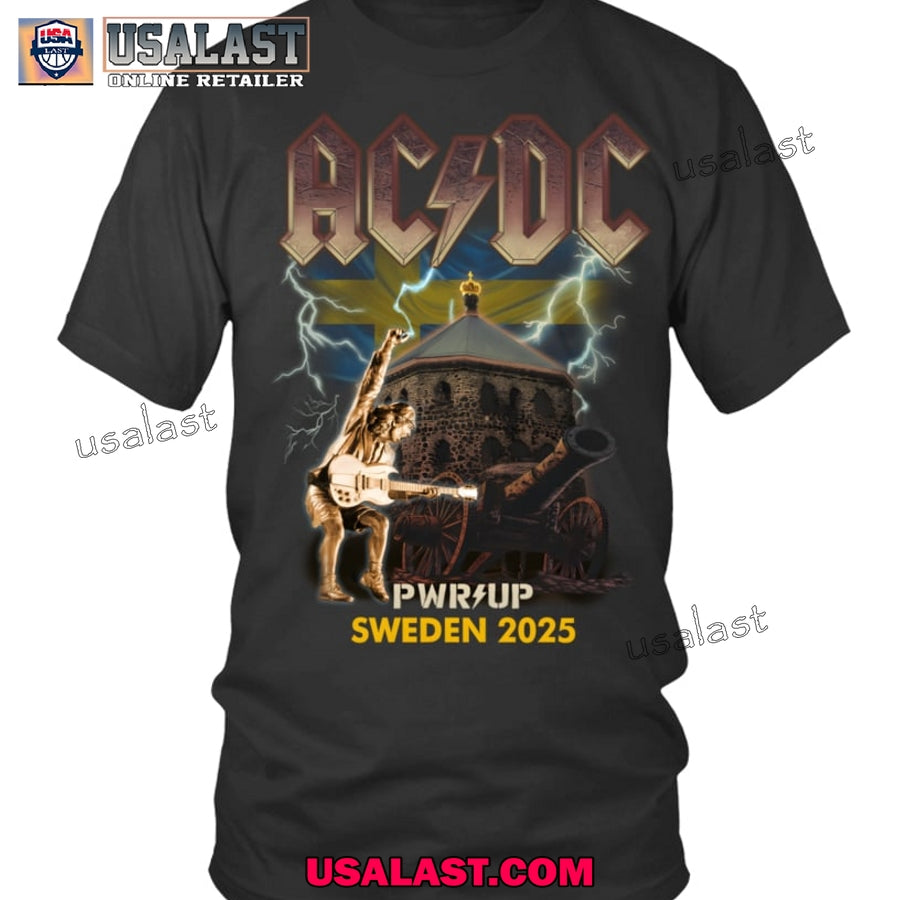 AC/DC Pwr Up Sweden 2025 Unisex T-Shirt