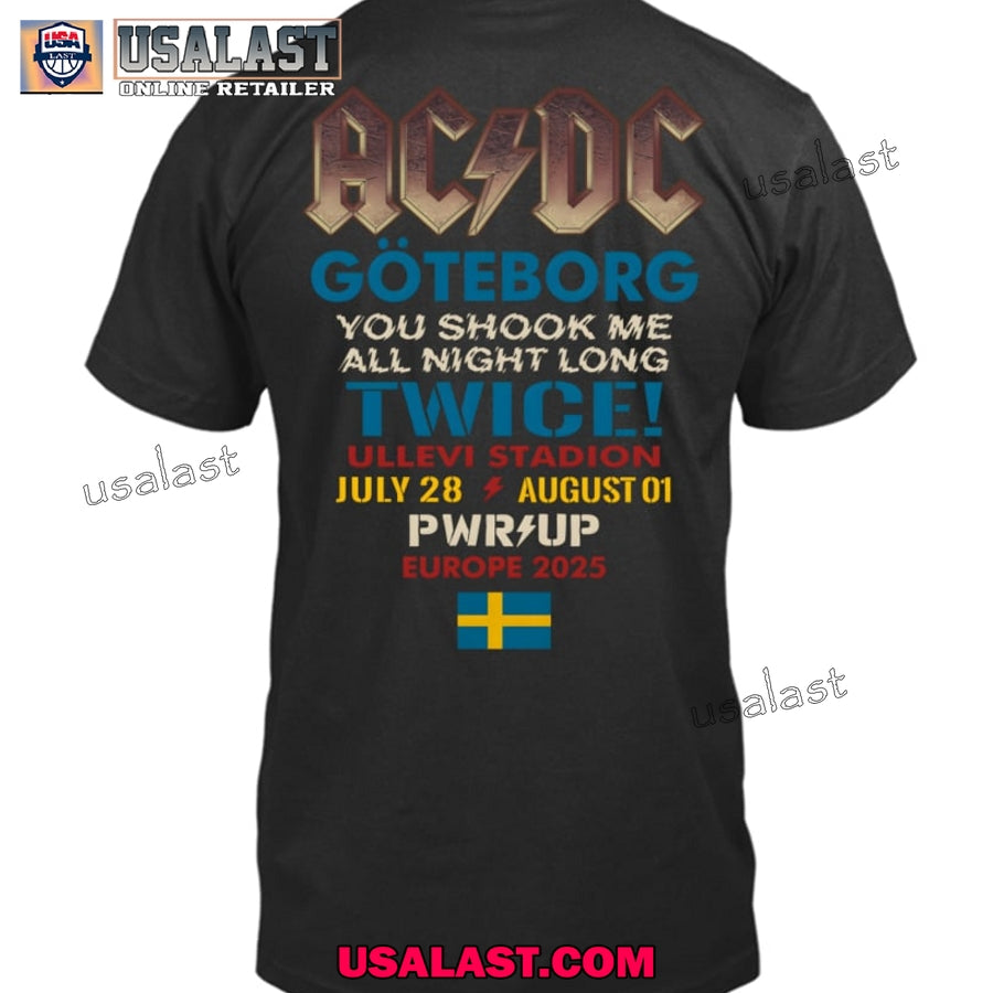 AC/DC Pwr Up Sweden 2025 Unisex T-Shirt