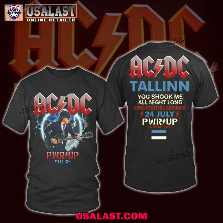AC/DC Pwr Up Tallinn 2025 Unisex T-Shirt