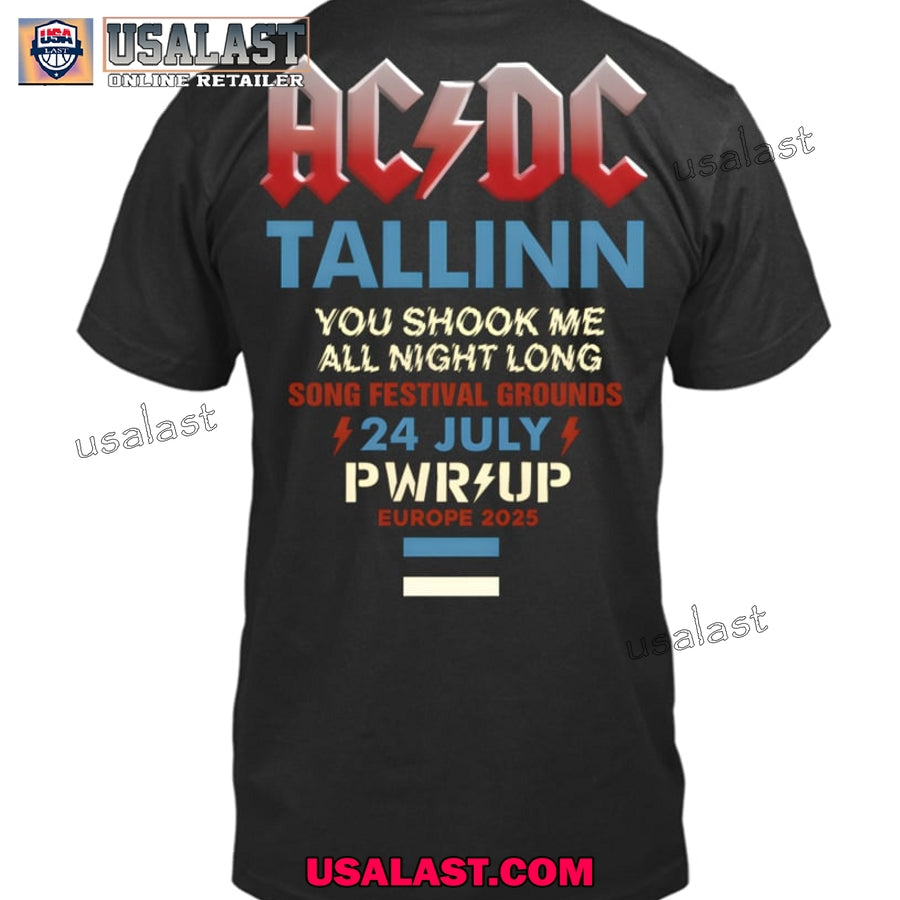 AC/DC Pwr Up Tallinn 2025 Unisex T-Shirt