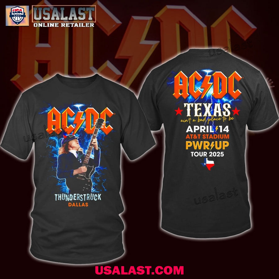 AC/DC Pwr Up Thunderstruck Dallas 2025 Unisex T-Shirt