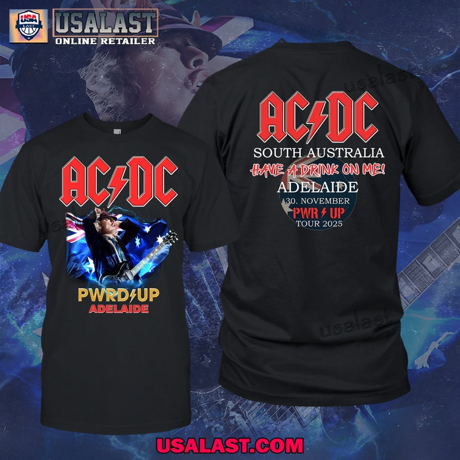 AC/DC South Australia Adelaide Tour 2025 Tee Shirt