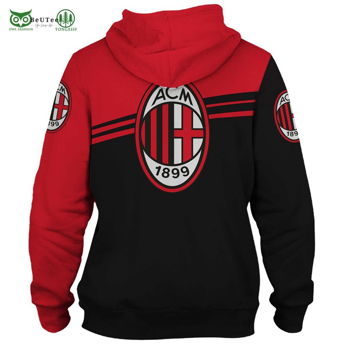 AC Milan Lega Serie A 3D Printed Hoodie Sweatshirt Sweater