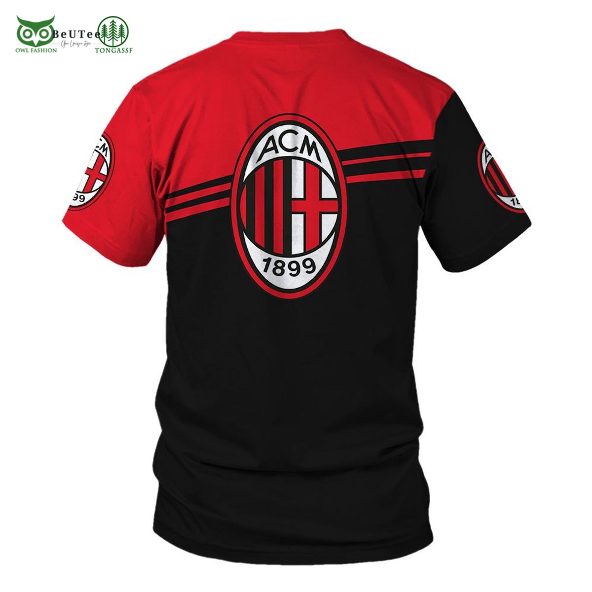 AC Milan Lega Serie A 3D Printed Hoodie Sweatshirt Sweater