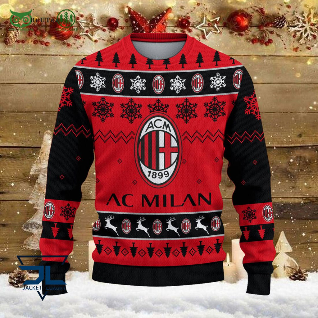 AC Milan Team Football Lega Serie A Ugly Sweater