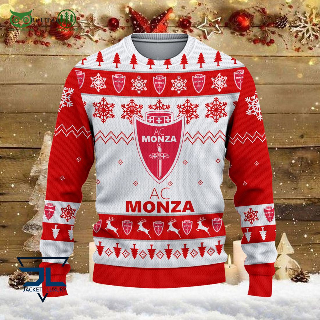 AC Monza Team Football Lega Serie A Ugly Sweater