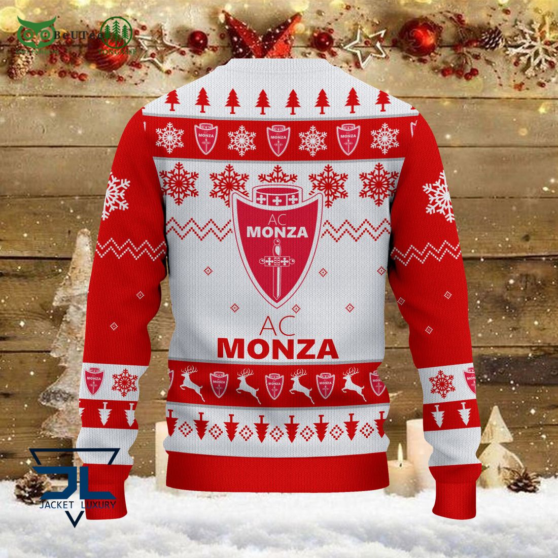 AC Monza Team Football Lega Serie A Ugly Sweater