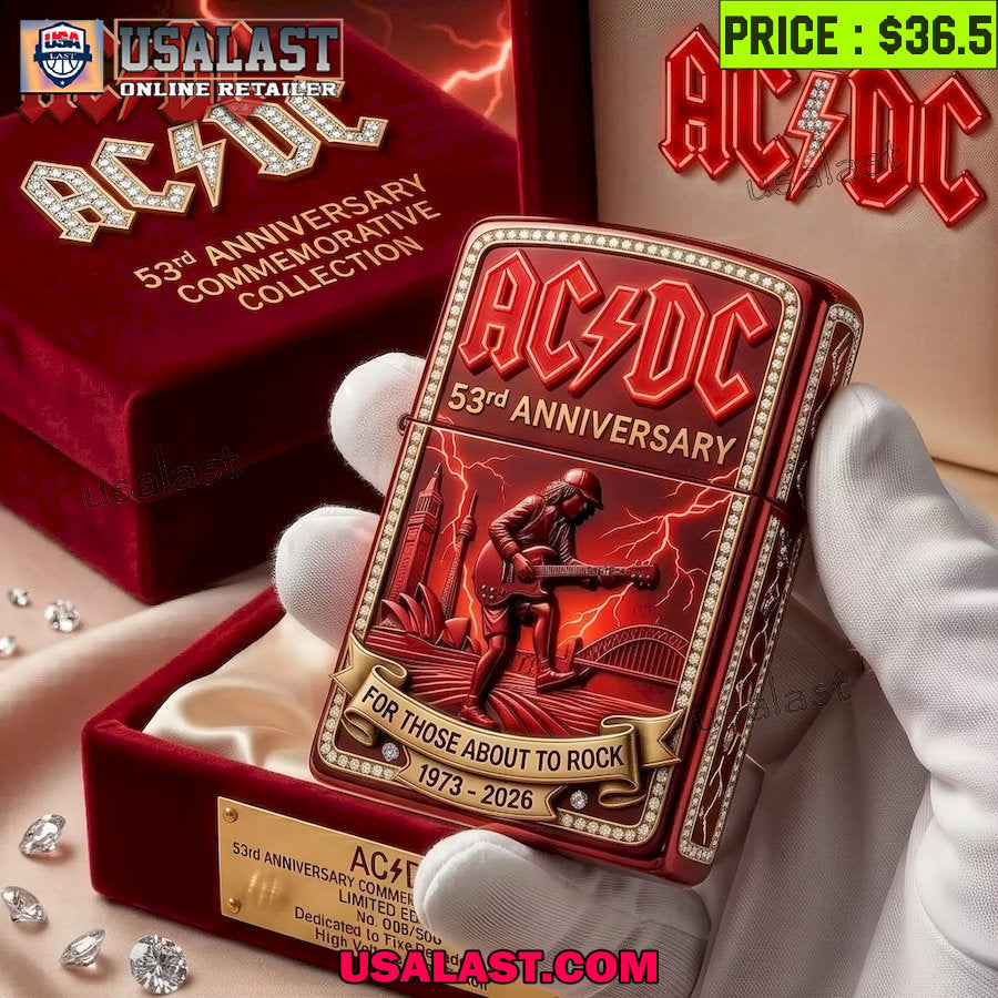 AC/DC Rock Legend Premium Lighter Case